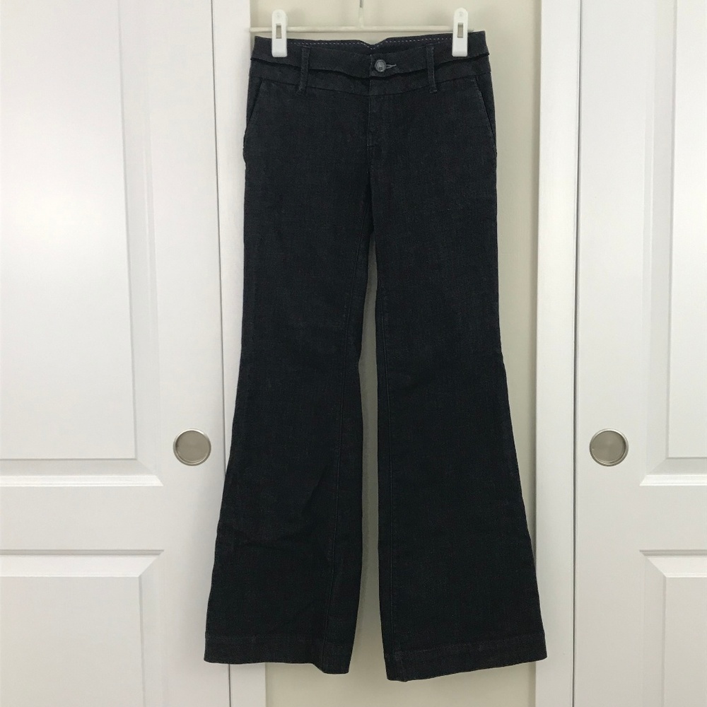 Banana Republic Classic Wide Leg Velvet Jeans 0
